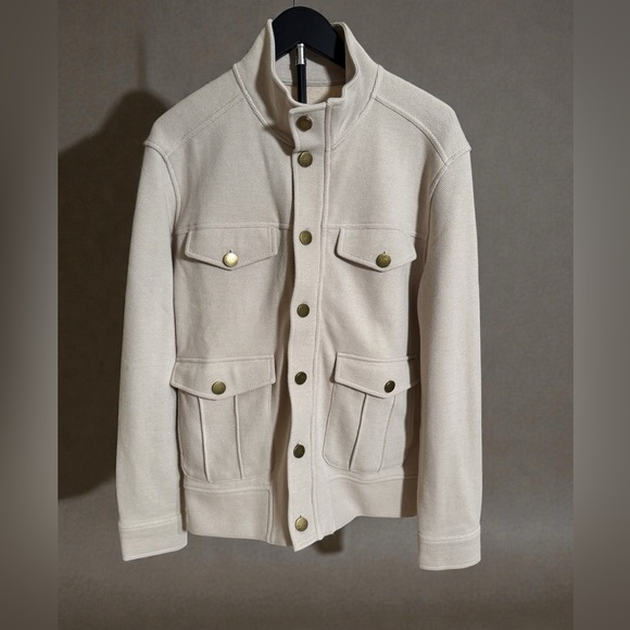 Banana Republic Other - Banana Republic Men's Beige Military Jacket with Button Accents
